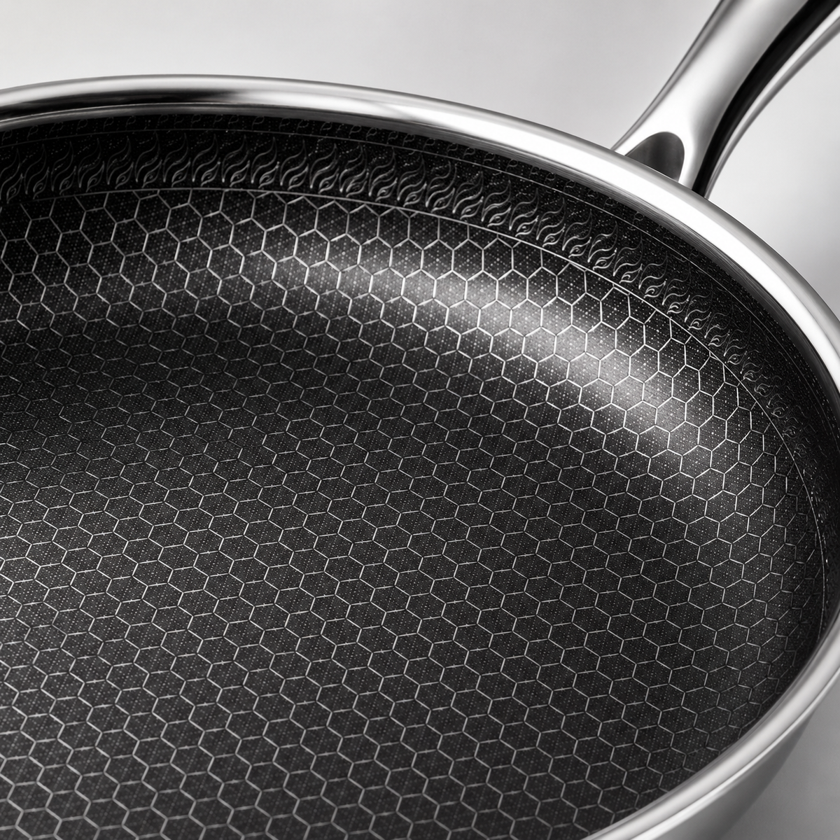 Hybrid stekpanna i rostfritt stål – Non-Stick stekpanna utan PFAS & PTFE