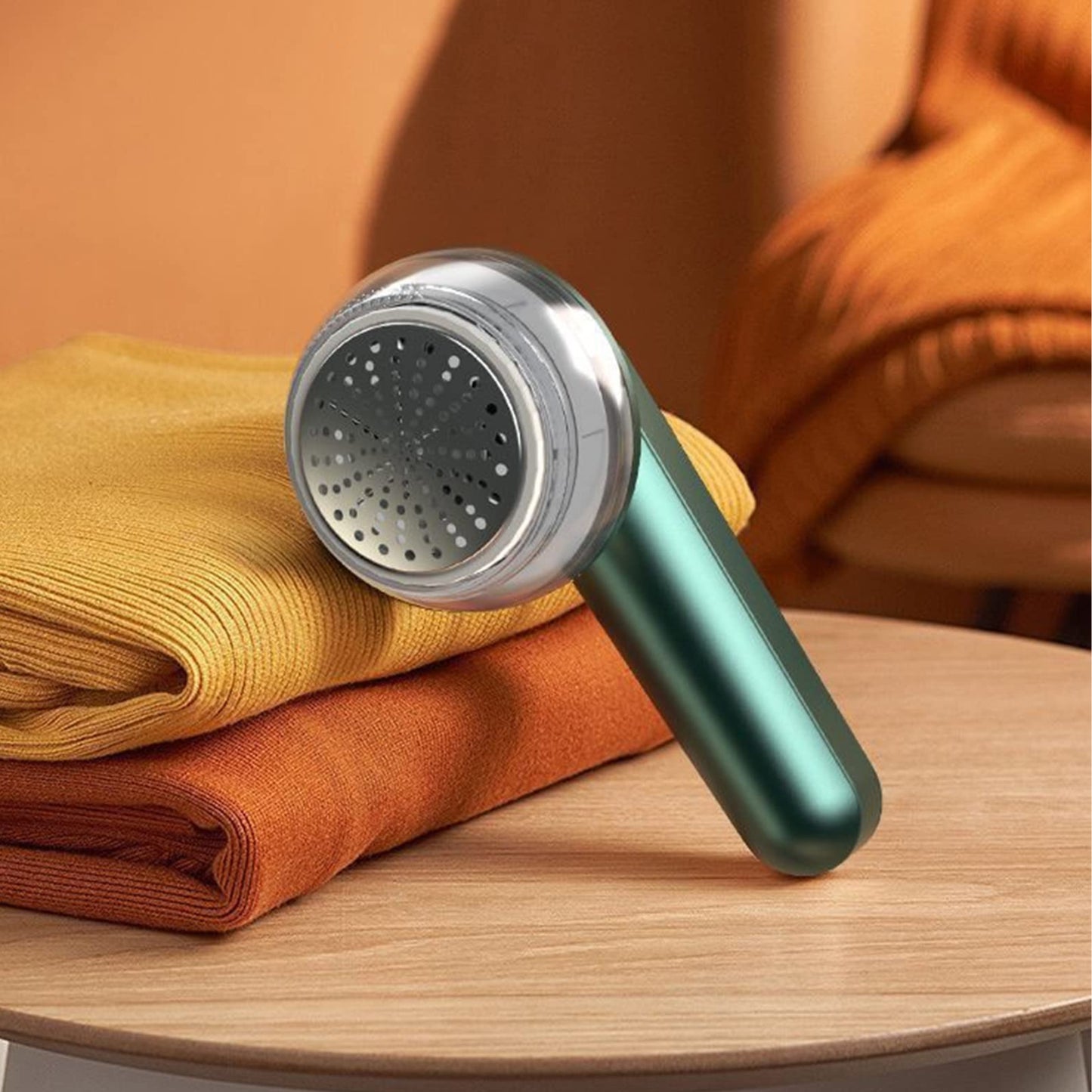 Elektrisk Luddfjerner Genopladelig – Fnugfjerner til Tøj, Sweatre, Sofa & Møbler med 6 Blade og USB-C Opladning