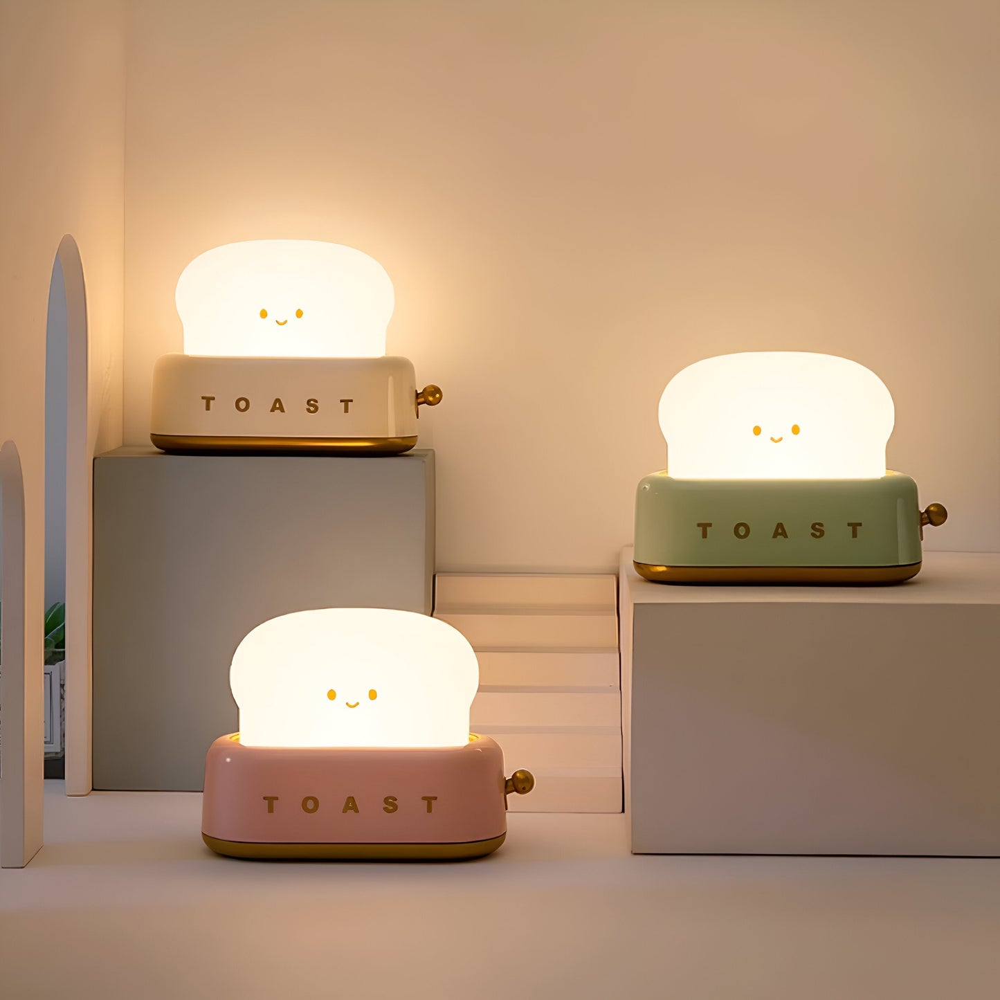 Bordlampe | Bærbar LED Lampe med Dæmpbart Lys og USB-port | Hyggelig Belysning til Hjemmet