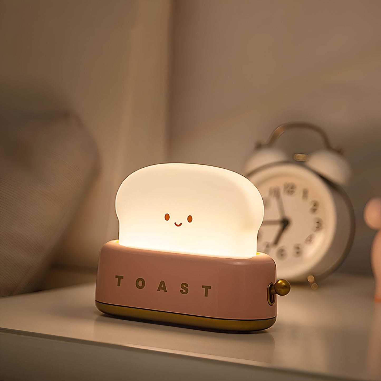 Bordlampe | Bærbar LED Lampe med Dæmpbart Lys og USB-port | Hyggelig Belysning til Hjemmet