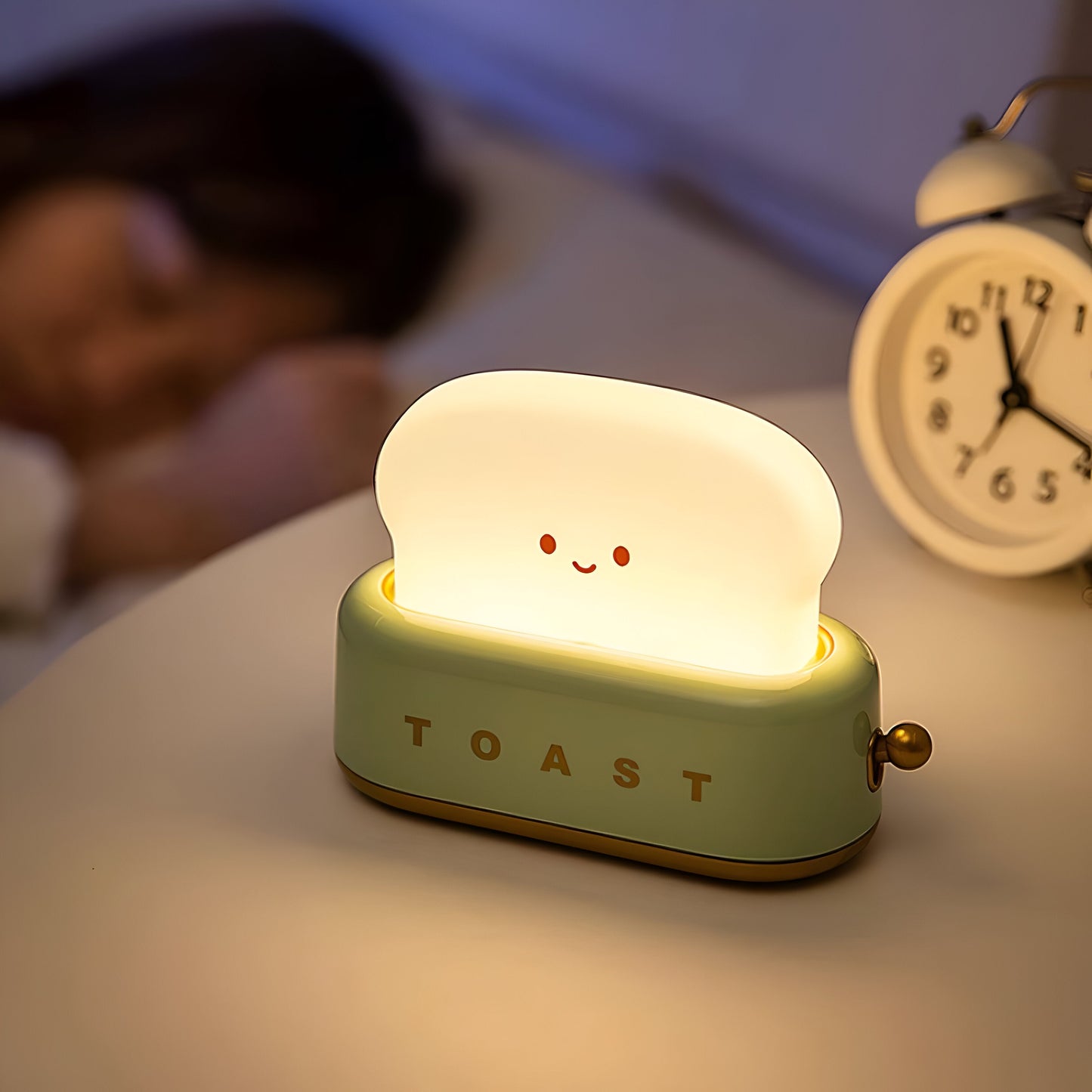Bordlampe | Bærbar LED Lampe med Dæmpbart Lys og USB-port | Hyggelig Belysning til Hjemmet