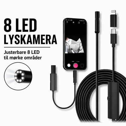 Inspeksjonskamera 2M | Endoskopkamera med LED