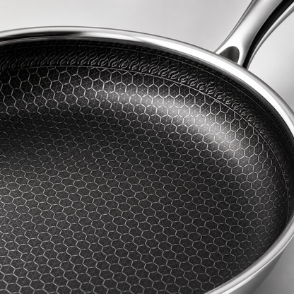Hybrid stekpanna i rostfritt stål – Non-Stick stekpanna utan PFAS & PTFE