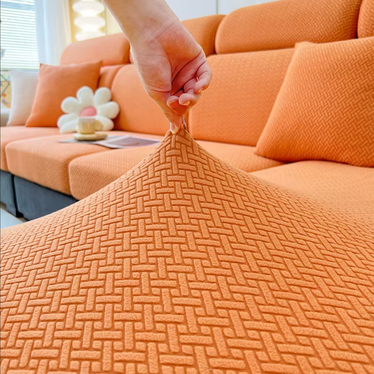 Elastisk sofatrekk til seteputer – vaskbart og beskyttende putetrekk