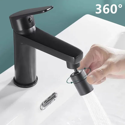 Køkkenvask | Justerbar 360° Roterende Sprayhane med Bubbler | Effektiv Vandbesparelse til Daglig Brug