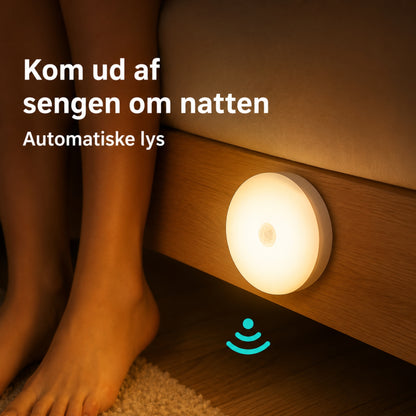 LED Sensor Natlampe – Genopladelig Trådløs Natbelysning med Bevægelsessensor