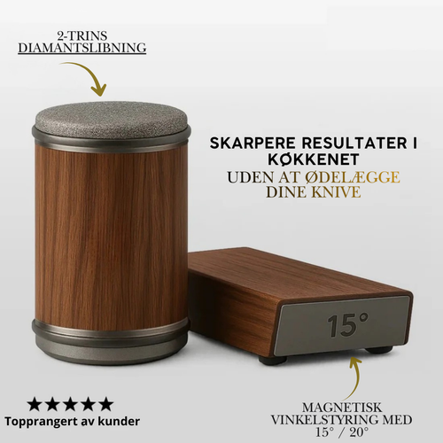 Magnetisk Rullende Knivsliber – Professionel Knivsliber med 15° & 20° Vinkel