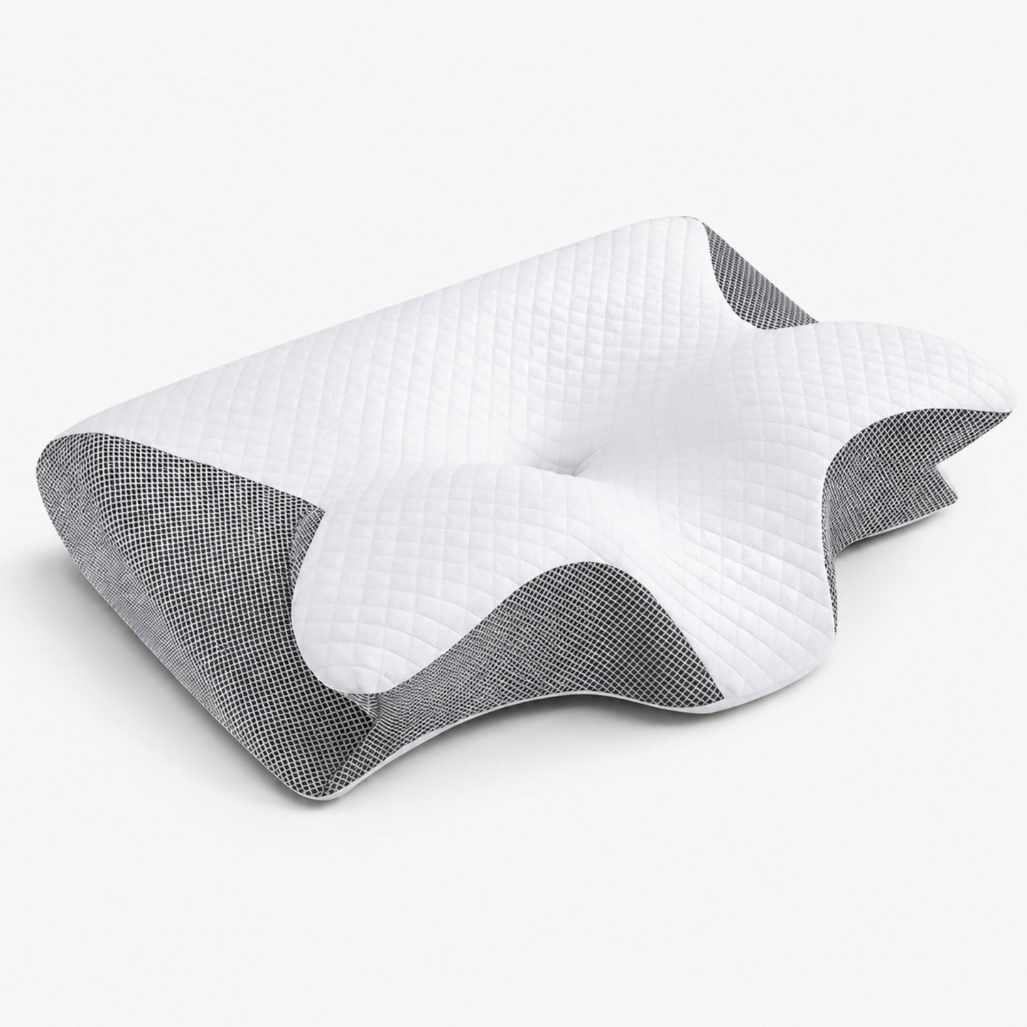 Ergonomisk Memory Foam Pude – Sommerfugleformet Nakkepude med Komfortabel Støtte