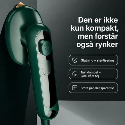 Mini Rejsedampstrygejern 2-i-1 – Bærbart Dampstrygejern til Tøj & Rejser