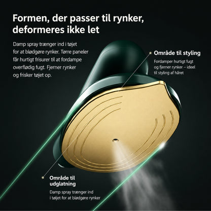 Mini Rejsedampstrygejern 2-i-1 – Bærbart Dampstrygejern til Tøj & Rejser