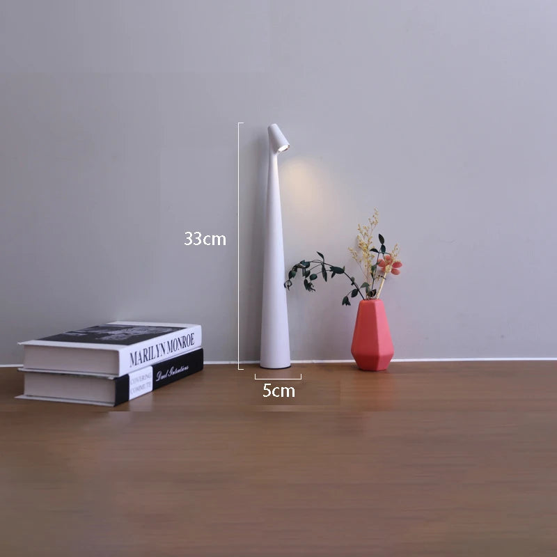 Moderne Bordlampe | LED Skrivebordslampe med Berøringsdæmpning | Cordless Design til Praktisk Belysning