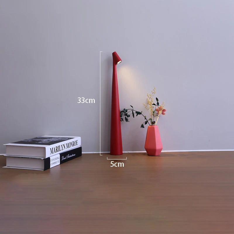 Moderne Bordlampe | LED Skrivebordslampe med Berøringsdæmpning | Cordless Design til Praktisk Belysning