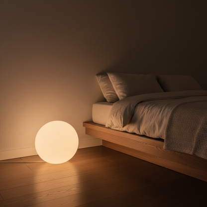 Moderne Gulvlampe i Harpiks med Dæmpbar Belysning | Elegant Design til Stuen