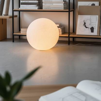 Moderne Gulvlampe i Harpiks med Dæmpbar Belysning | Elegant Design til Stuen