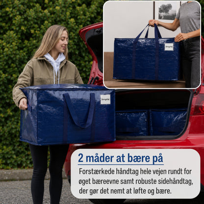 Opbevaringsposer med Lynlås – Kraftige Flytteposer til Opbevaring, Tøj, Dyner & Organisering i Hjemmet