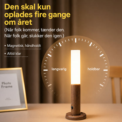 Trådløs LED Væglampe med Bevægelsessensor – Genopladelig Magnetisk Natlampe til Soveværelse, Trappe & Gang