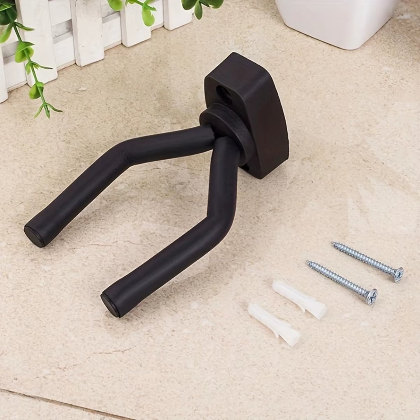 Vægophæng til Guitar – Universal Guitarholder til Akustisk, Elektrisk & Basguitar
